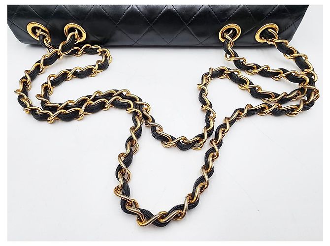 Borsa a tracolla Chanel Timeless Classic Turn Lock Maxi XL Jumbo Nero - vista 11
