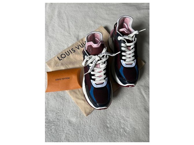 Louis Vuitton Running 55 Sneaker Leder Dunkelblau - Ansicht 2