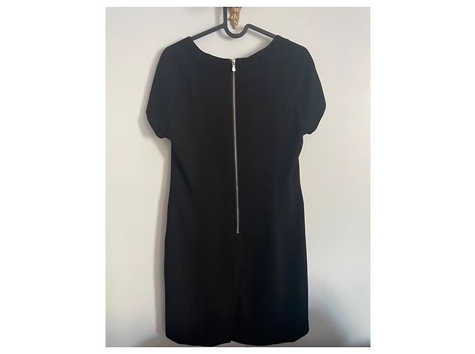 Gerard Darel Schwarzes Viscose Kleid - Ansicht 2
