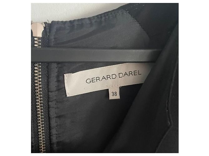 Gerard Darel Schwarzes Viscose Kleid - Ansicht 3