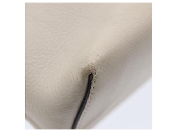 Borsa a mano FENDI in pelle beige Auth ar12221 - vista 14