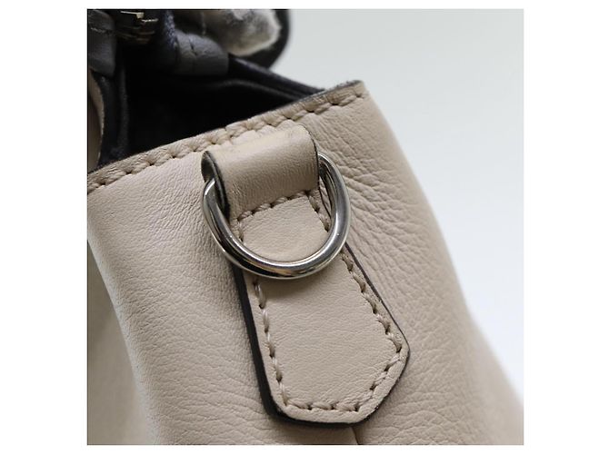 Borsa a mano FENDI in pelle beige Auth ar12221 - vista 18