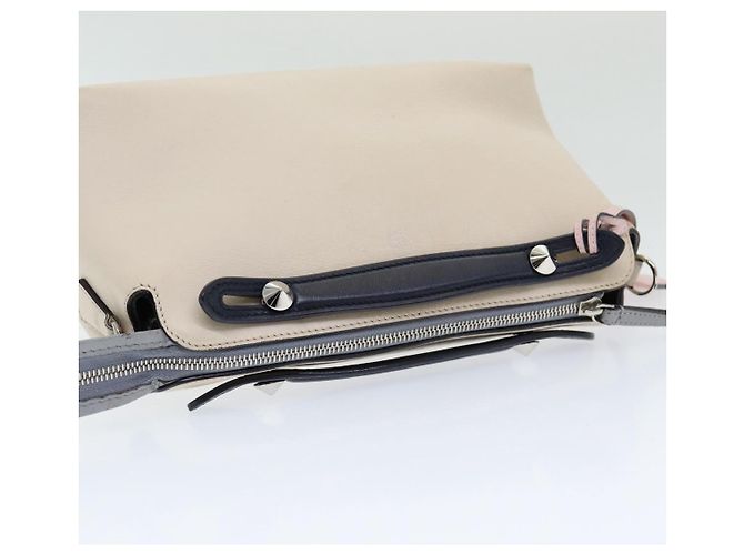 Borsa a mano FENDI in pelle beige Auth ar12221 - vista 6