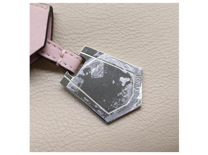 Borsa a mano FENDI in pelle beige Auth ar12221 - vista 9
