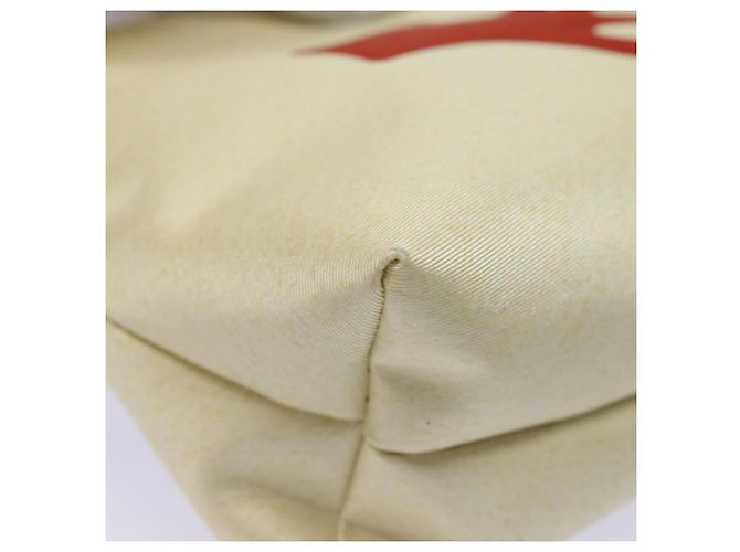 Bulgari Pochette BVLGARI in tela rossa e bianca Auth bs16435 Bianco Rosso - vista 7