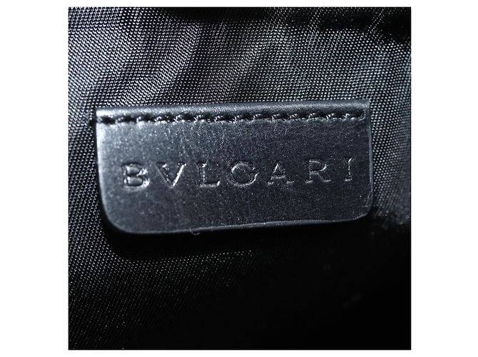Bulgari Pochette BVLGARI in tela rossa e bianca Auth bs16435 Bianco Rosso - vista 9