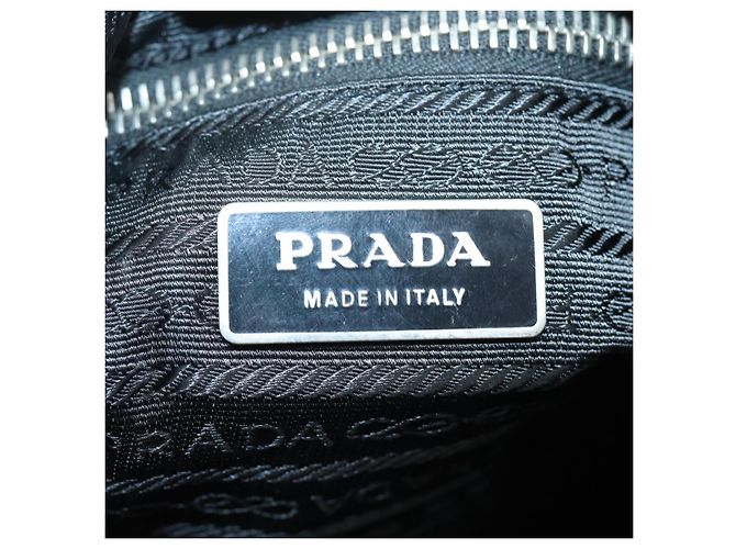 PRADA Borsa a Spalla in Nylon Nera Auth am6640 Nero - vista 18
