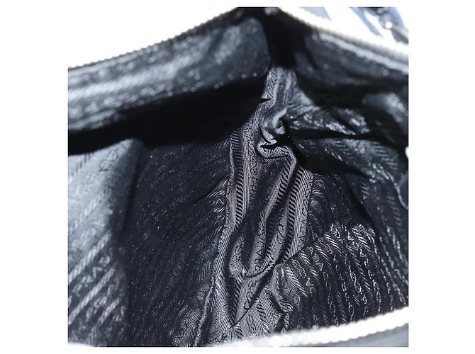 PRADA Borsa a Spalla in Nylon Nera Auth am6640 Nero - vista 19