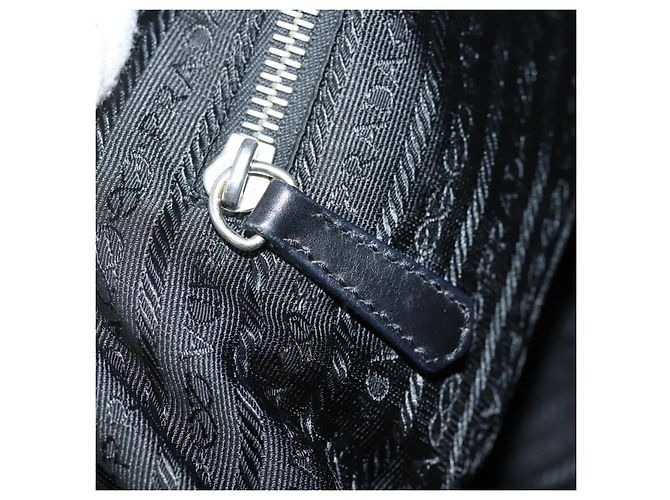 PRADA Borsa a Spalla in Nylon Nera Auth am6640 Nero - vista 21