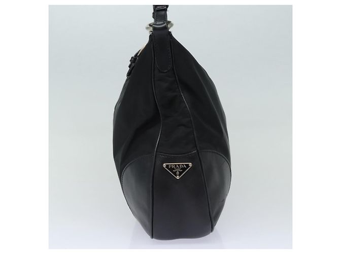 PRADA Borsa a Spalla in Nylon Nera Auth am6640 Nero - vista 4