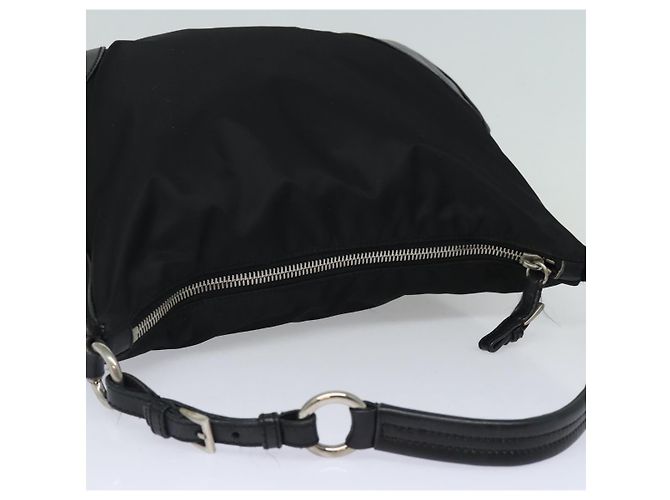 PRADA Borsa a Spalla in Nylon Nera Auth am6640 Nero - vista 6