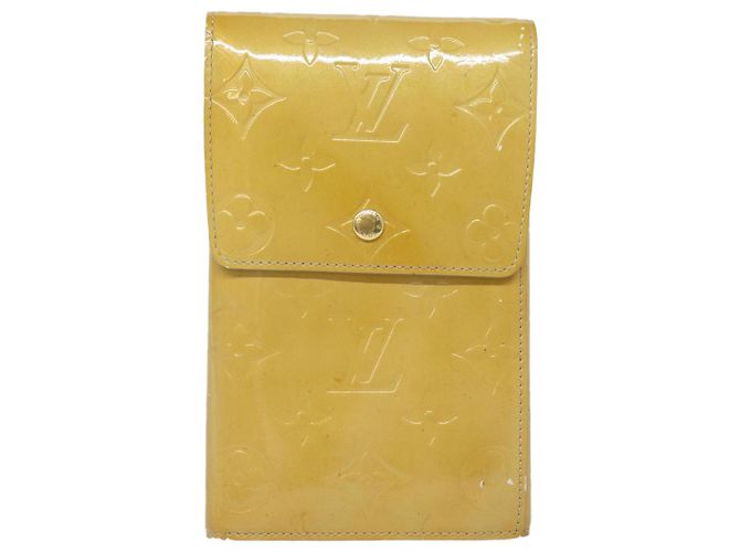 LOUIS VUITTON Portafoglio Walker Monogram Vernis Beige M91074 LV Auth ti1899 - vista 13