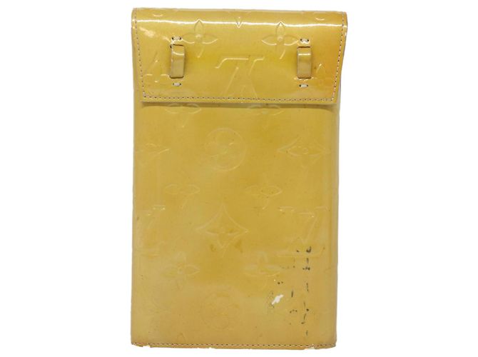 LOUIS VUITTON Portafoglio Walker Monogram Vernis Beige M91074 LV Auth ti1899 - vista 2