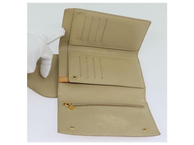 LOUIS VUITTON Portafoglio Walker Monogram Vernis Beige M91074 LV Auth ti1899 - vista 8