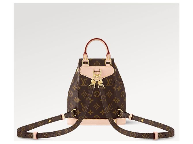 Louis Vuitton Zaino Mini Montsouris LV Marrone - vista 3