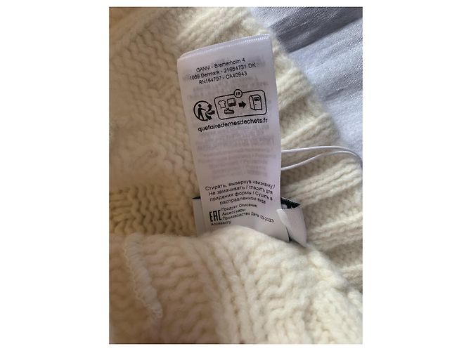 Berretto Ganni Beige in Lana - vista 6