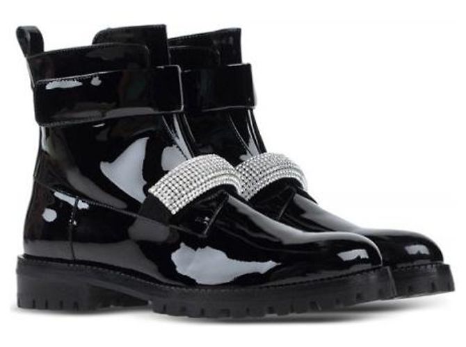 Botas con correa de cristal Christopher Kane Azul - vista 2