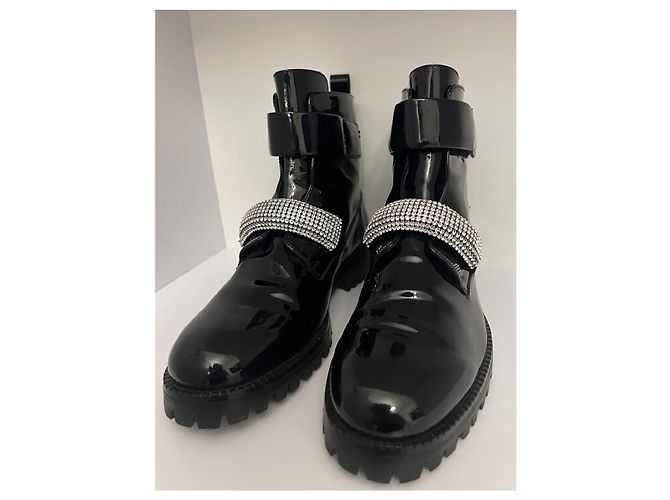 Botas con correa de cristal Christopher Kane Azul - vista 3