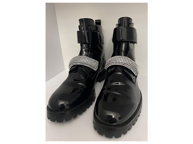 Botas con correa de cristal Christopher Kane Azul - vista 4
