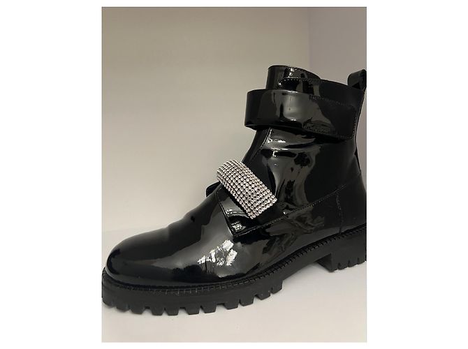 Botas con correa de cristal Christopher Kane Azul - vista 6