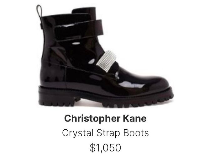 Botas con correa de cristal Christopher Kane Azul - vista 8
