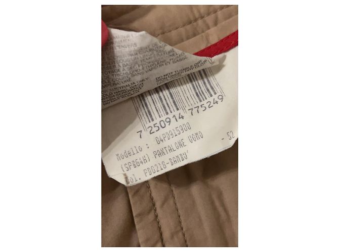 Pantaloni cargo biker astrali con zip e lacci Prada AW1999 Beige - vista 10