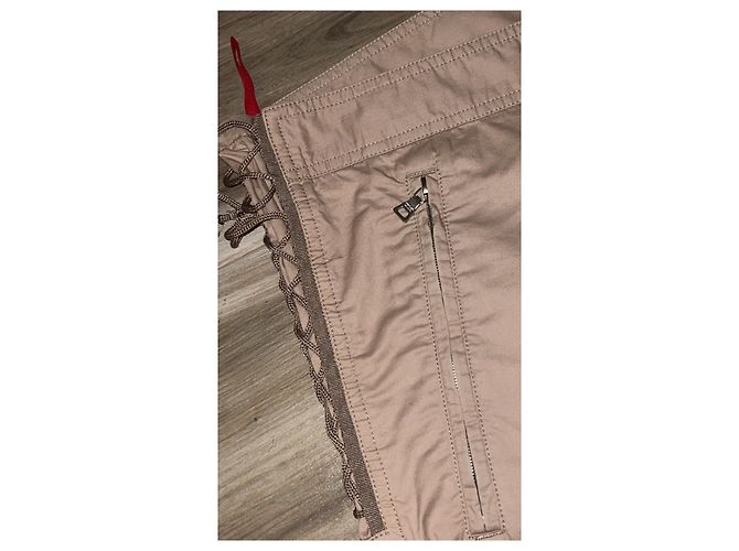 Pantaloni cargo biker astrali con zip e lacci Prada AW1999 Beige - vista 6