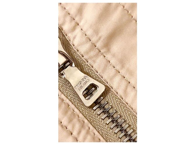 Pantaloni cargo biker astrali con zip e lacci Prada AW1999 Beige - vista 7