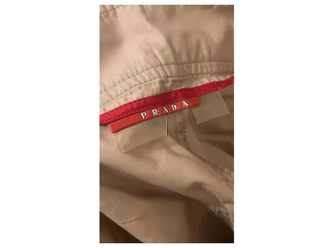 Pantaloni cargo biker astrali con zip e lacci Prada AW1999 Beige - vista 8