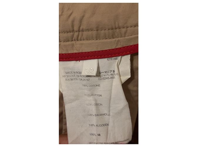 Pantaloni cargo biker astrali con zip e lacci Prada AW1999 Beige - vista 9