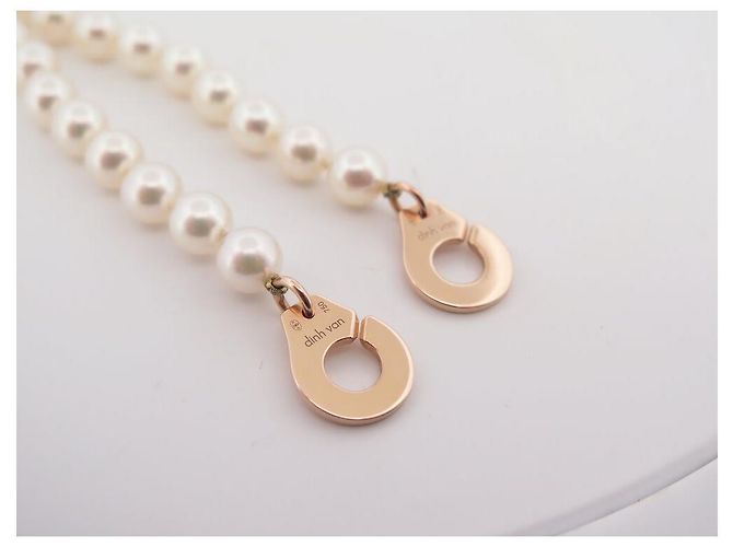 NEUN COLLAR DINH VAN MENOTTES R12 S652301 44 AKOYA- PERLEN 18K GOLD - Ansicht 4