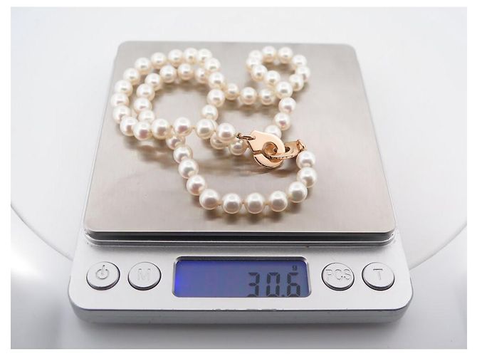 NEUN COLLAR DINH VAN MENOTTES R12 S652301 44 AKOYA- PERLEN 18K GOLD - Ansicht 6