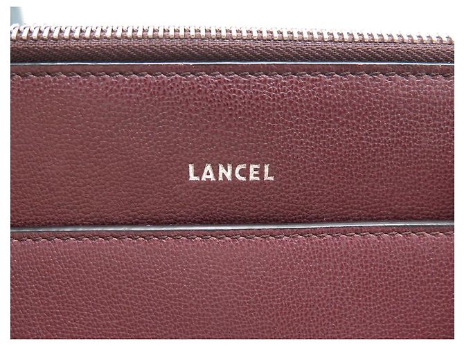 BORSA LANCEL LISON A02894 PELLE BORDEAUX CON TRACOLLA - vista 6