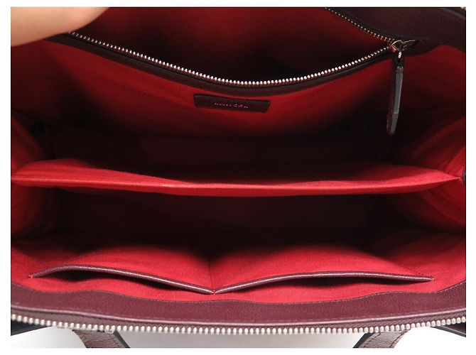BORSA LANCEL LISON A02894 PELLE BORDEAUX CON TRACOLLA - vista 8