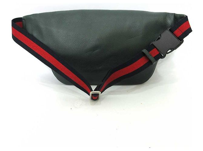 Borsa a tracolla in pelle Gucci 484683 Verde - vista 2