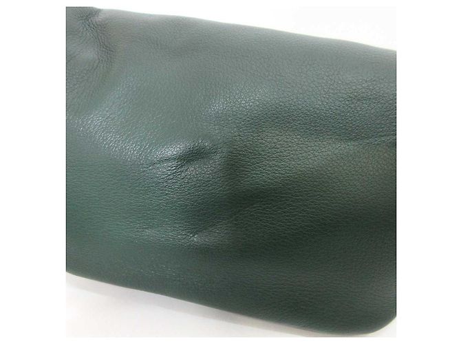 Borsa a tracolla in pelle Gucci 484683 Verde - vista 3