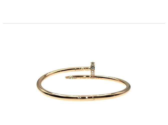 Trinity Bracciale Cartier Juste Un Clou in oro rosa 18K con diamante D'oro - vista 3