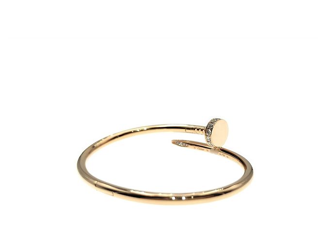 Trinity Bracciale Cartier Juste Un Clou in oro rosa 18K con diamante D'oro - vista 4