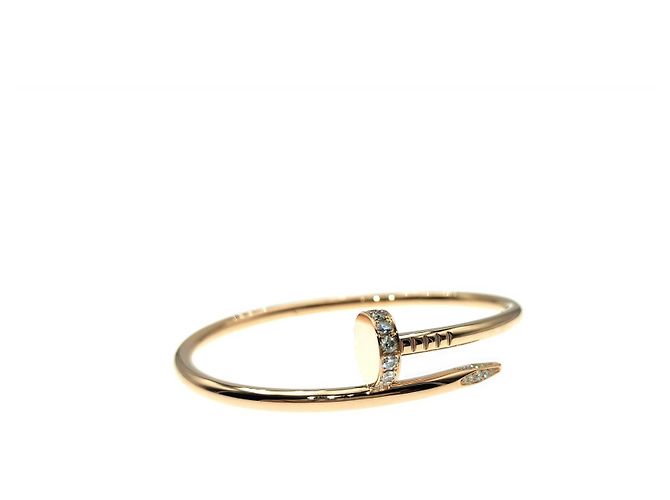 Trinity Bracciale Cartier Juste Un Clou in oro rosa 18K con diamante D'oro - vista 6