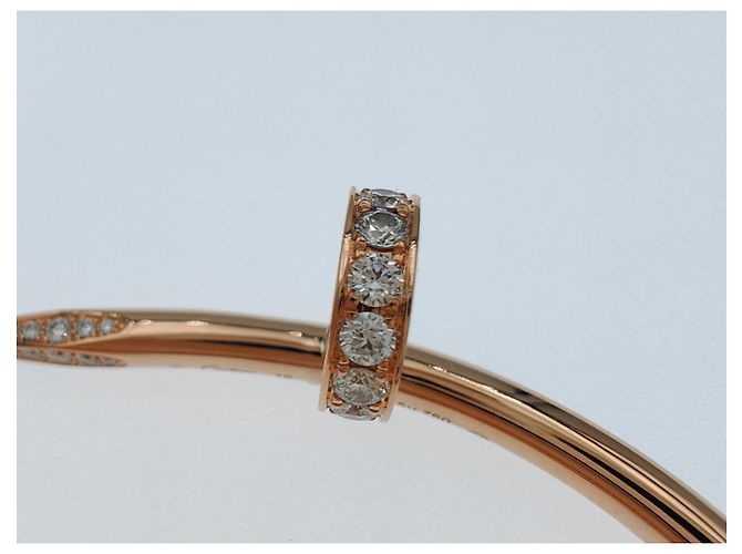Trinity Bracciale Cartier Juste Un Clou in oro rosa 18K con diamante D'oro - vista 9