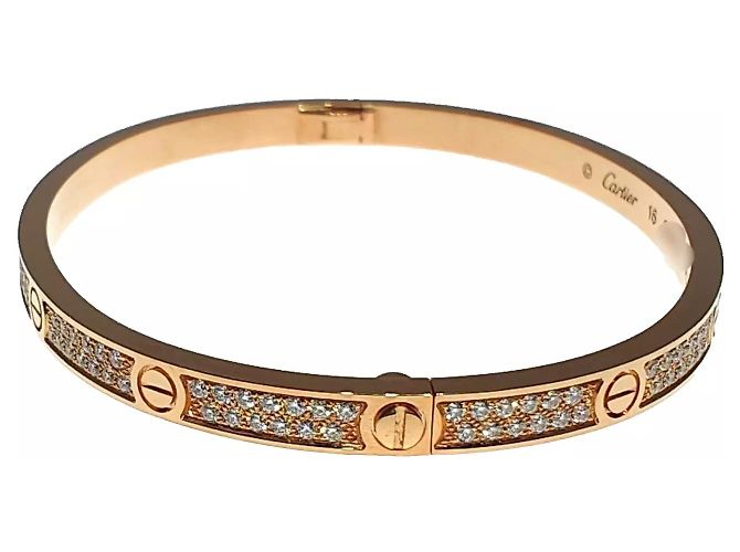 Love Bracciale Cartier Oro Rosa Dorato D'oro - vista 3