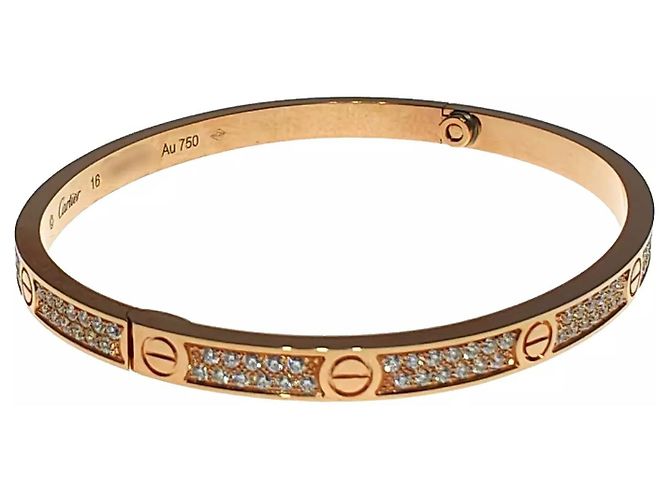 Love Bracciale Cartier Oro Rosa Dorato D'oro - vista 4
