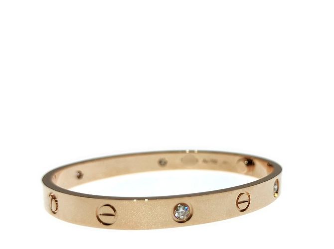 Love Bracciale Cartier Oro Rosa Dorato D'oro - vista 4