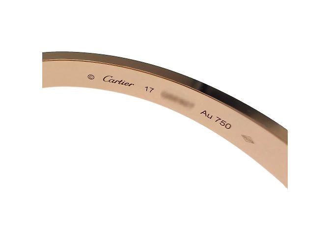 Love Bracciale Cartier Oro Rosa Dorato D'oro - vista 12