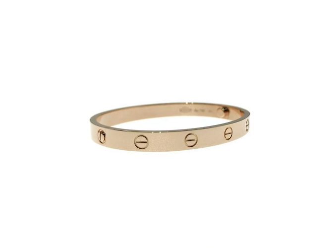 Love Bracciale Cartier Oro Rosa Dorato D'oro - vista 4
