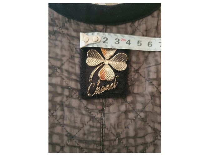 Camiseta de Chanel + broche Negro Gris - vista 11