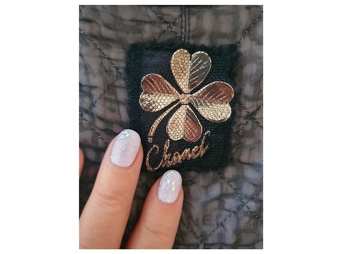 Camiseta de Chanel + broche Negro Gris - vista 4