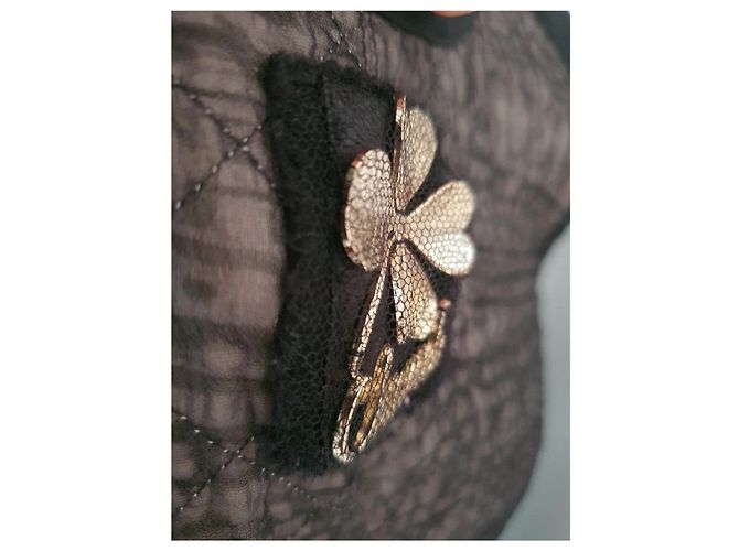 Camiseta de Chanel + broche Negro Gris - vista 5