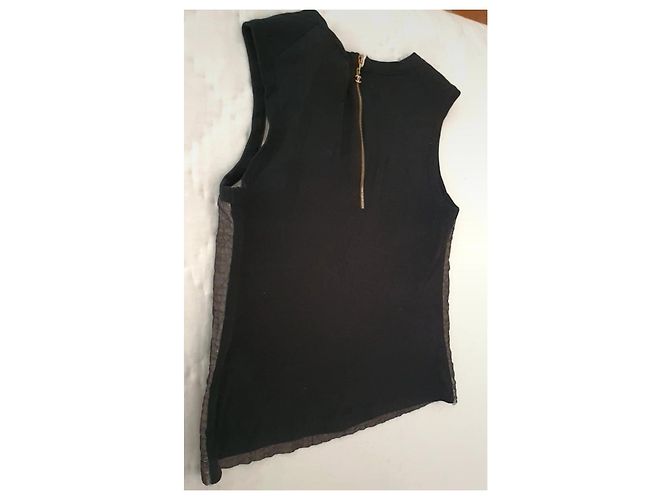 Camiseta de Chanel + broche Negro Gris - vista 8