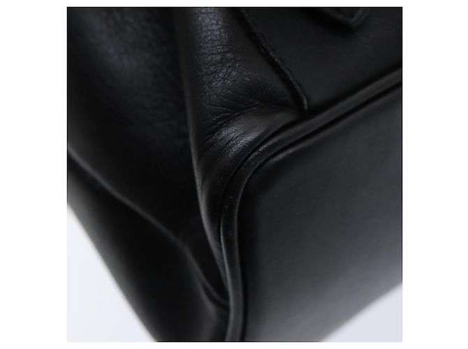 Zaino in pelle nera GUCCI Bamboo Auth am6663 Nero - vista 18